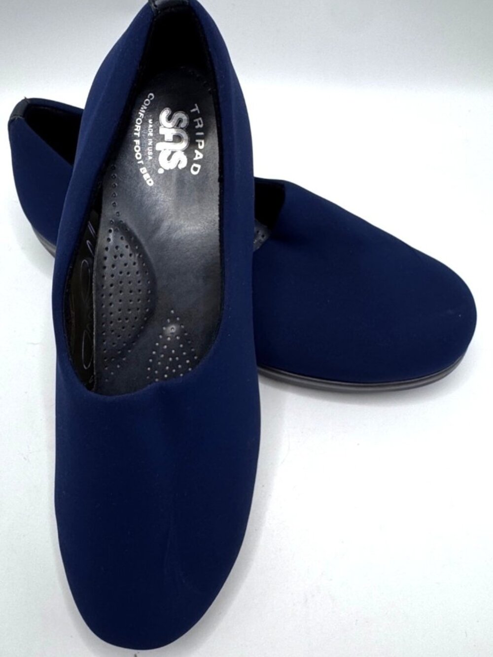 SAS Womens Blue Tripad Comfort Slip-On Shoes Size 8.5M #A8903978